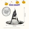BGSHJVF Black Crow Birds On A Branch Print Halloween Witch Hat Cosplay Caps Halloween Decoration Costume Accessories For Party view 3