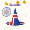 BGSHJVF Flag Of Iceland Print Halloween Witch Hat Cosplay Caps Halloween Decoration Costume Accessories For Party view 3