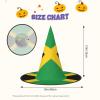 BGSHJVF Flag Of Jamaica Print Halloween Witch Hat Cosplay Caps Halloween Decoration Costume Accessories For Party view 3