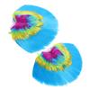 FOMIYES 2pcs Wigs for Halloween Dress up Rainbow Punk Masquerade Party Accessories Headpieces for Group Events and Gatherings view 1
