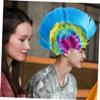 FOMIYES 2pcs Wigs for Halloween Dress up Rainbow Punk Masquerade Party Accessories Headpieces for Group Events and Gatherings view 4