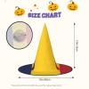 BGSHJVF Flag Of Chad Print Halloween Witch Hat Cosplay Caps Halloween Decoration Costume Accessories For Party view 3