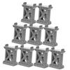 ORFOFE 9pcs Train Track Bridge Support Elevate Your Railway with Grey and Green Supports for Creative Train Layouts and Fun Designs view 1