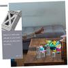 ORFOFE 9pcs Train Track Bridge Support Elevate Your Railway with Grey and Green Supports for Creative Train Layouts and Fun Designs view 3