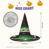 BGSHJVF Billiard Print Halloween Witch Hat Cosplay Caps Halloween Decoration Costume Accessories For Party view 3