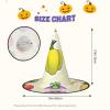 BGSHJVF Cartoon Vegetable Fruits Print Halloween Witch Hat Cosplay Caps Halloween Decoration Costume Accessories For Party view 3