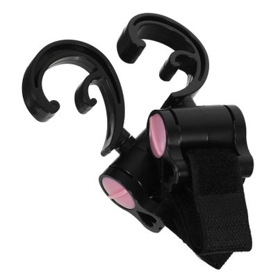 Wakauto 2pcs Rotating Stroller Hooks Strong Hanging Bag Clips for Shopping and Diaper Bags Easy Installation Lightweight and Compact Design for Strollers