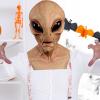 Alien Face Masque, Full Head Halloween Latex Alien Headgear, Scary Masque Cosplay Accessory Props for Halloween, Christmas, Easter, Carnival  Perfect for Halloween Events and Parties view 4