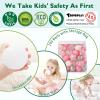 TRENDPLAY Ball Pit Balls Stars : Different Shapes - Mix Stars Shapes for Kids, Perfect for Parties, Pink Green Blue White Gray 50 100 200 500 Pack (Mix Pink, 100) view 3