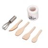 1:12 Scale Dollhouse Miniature Kitchen Accessories - 5 Piece Set Includes Knife, Fork, Spoon and Whisk for Cute and Authentic Kitchen Decoration view 3