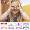 Asivsa 18 Pcs Kids Bracelets for Girls Cute Beaded Bracelets Little Girls Jewelry Letter Flower Star Pink Toddler Bracelets Set Gift view 4