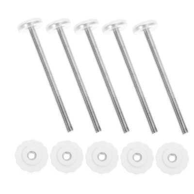 Totority 5pcs Door Rail Parts Gate Mounting Hardware Bolt Screw Fit Easy to Install