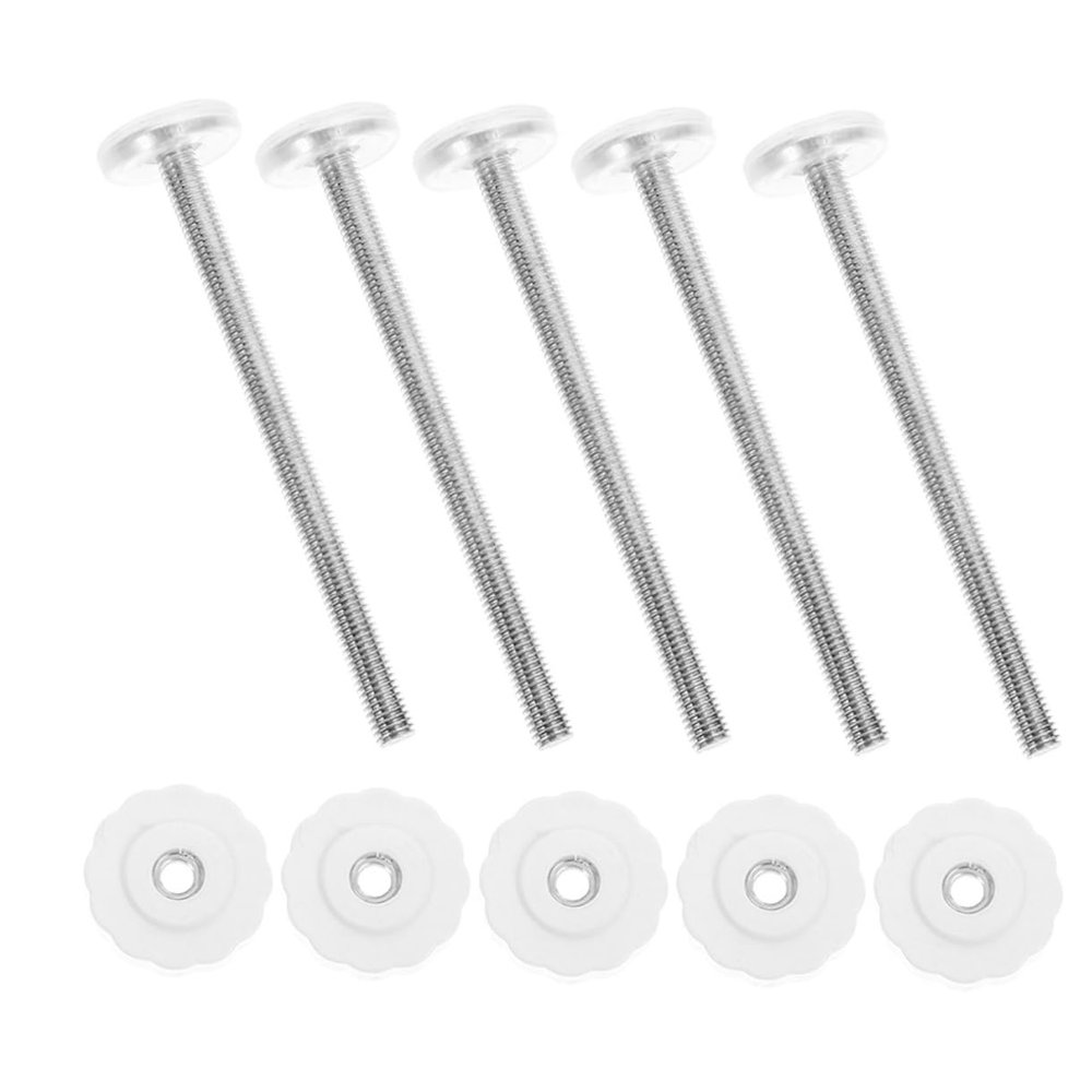 Totority 5pcs Door Rail Parts Gate Mounting Hardware Bolt Screw Fit Easy to Install