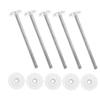 Totority 5pcs Door Rail Parts Gate Mounting Hardware Bolt Screw Fit Easy to Install view 1