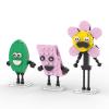 CYSNATU Bfdi Battle Building Block Set, DIY Anime Dream Island Character Figure Model Toys, Collectible Building Bricks Birthday Gift for Kids (496 Pcs) view 2