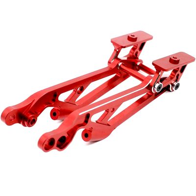 Aluminum Rear Wing Mount Set for Arrma V5 Version 6S 1/8 Kraton/Notorious/Typhon, AR320347 Heavy Duty Rear Wing Bracket,Rear Wing Support HD Brace Hops Up Upgrade Part-Red