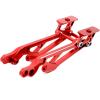 Aluminum Rear Wing Mount Set for Arrma V5 Version 6S 1/8 Kraton/Notorious/Typhon, AR320347 Heavy Duty Rear Wing Bracket,Rear Wing Support HD Brace Hops Up Upgrade Part-Red view 1