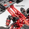 Aluminum Rear Wing Mount Set for Arrma V5 Version 6S 1/8 Kraton/Notorious/Typhon, AR320347 Heavy Duty Rear Wing Bracket,Rear Wing Support HD Brace Hops Up Upgrade Part-Red view 2