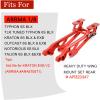 Aluminum Rear Wing Mount Set for Arrma V5 Version 6S 1/8 Kraton/Notorious/Typhon, AR320347 Heavy Duty Rear Wing Bracket,Rear Wing Support HD Brace Hops Up Upgrade Part-Red view 3