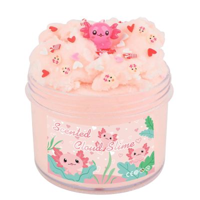 Axolotl Cloud Slime, Premium DIY Scented Slime for Boys Girls, Party Favors for Kids 8-12, Girls Toys 4-8 Years Old, Slimes Kit for Kids Ages 8-12, Relief Fidget Toy, Sensory Toy