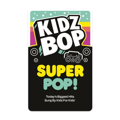 Yoto Kidz BOP Super Pop! Kids Audio Card for Use with Player & Mini All-in-1 Audio Device, ScreenFree Listening with Fun Singalong Music for Playtime Parties & Travel, Ages 5+