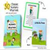Nursery Rhyme Cards for Babies and Toddlers, Early Learning Resources, Educational Preschool Children's Toys view 2