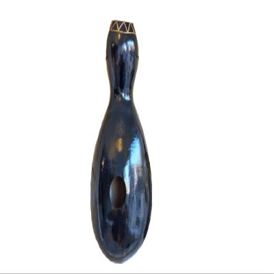 Black Udu Drum, Nigerian Udu Percussion, Gourd African Drumming, Unique Percussion Gifts, Christmas Gifts, Gift for Dad
