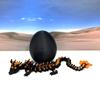 3D Printed Dragon with Dragon Egg, 12 Inches Black and Orange Cherry Blossom with Dragon Egg, Fidget ADHD Autism Sensory Toy D064-CLS view 2