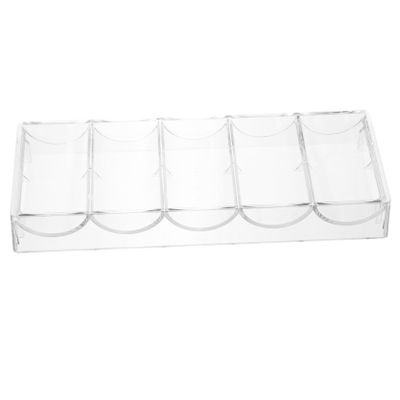 MOLUCKFU Convenient Poker Chip Tray Large Capacity Poker Chip Display Stand Easy to Use