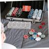KONTONTY Grid Poker Chip Holder Tray Large Capacity Poker Chip Box Rack Storage Box view 3