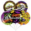 PMU 10Pcs Halloween Foil Balloons 18 Inch, Fun Mylar Balloons for Halloween Party Dcor, Spooky Balloons Decorations view 1