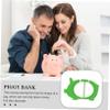 WHAMVOX 1pc Wooden Piggy Bank Adorable Decorative Bank for Home Office Unique Money Saving Box Sturdy Wooden Material for view 4