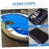 MOLUCKFU Poker Chip Tray Organizer Plastic Holder for Tabletop Storage for Game and Poker Parties Keep Your Chips Neat and Accessible view 2