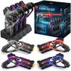 Best Choice Products Set of 4 Laser Tag Blasters, Rechargeable Infrared Lazer Tag Set & Docking Station, No Vests Needed - Gray/Purple/Red/Blue view 1