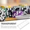 TOYANDONA Transparent Poker Chip Holder Large Capacity Tray for Easy Organization Wear-Resistant Chip Case for Poker Games Convenient Storage view 4