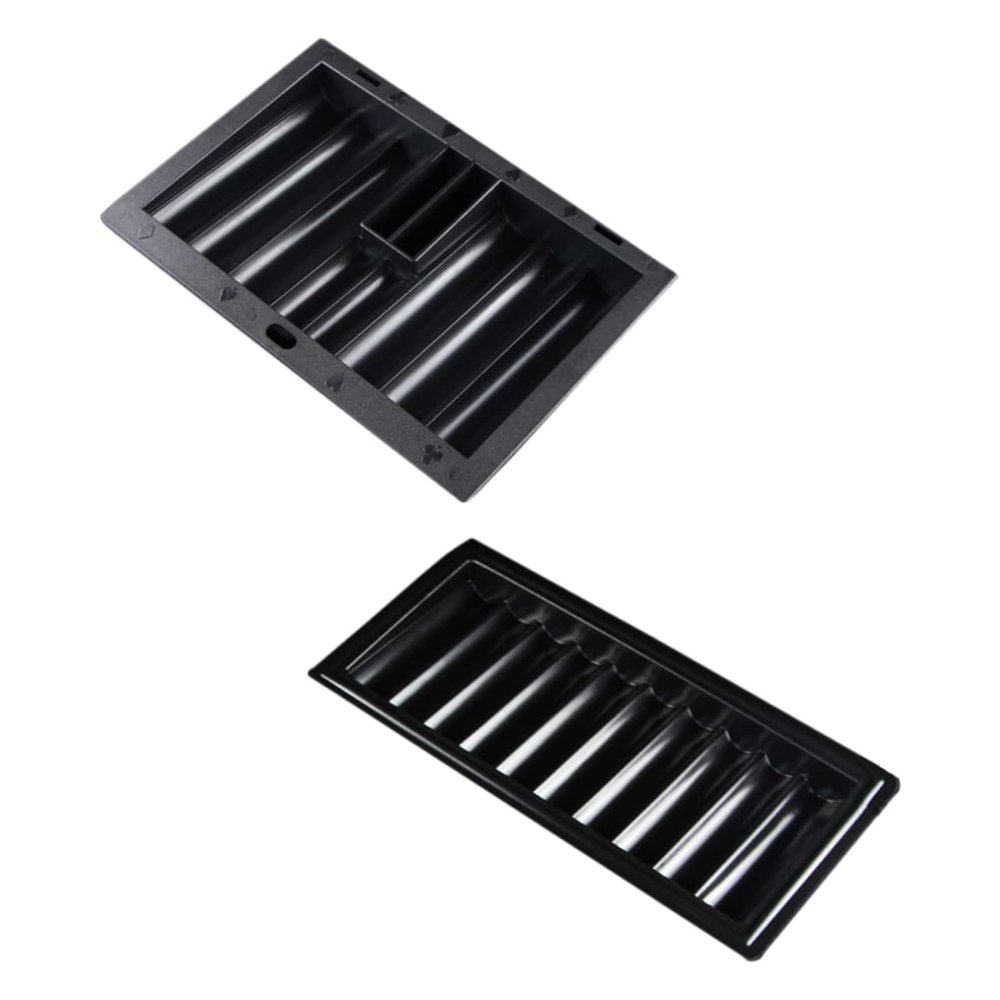 ORFOFE Sturdy Poker Chip Tray Poker Chip Holder Large Capacity Storage for Gaming