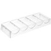 HONMEET Multi-Compartment Transparent Poker Chip Holder Storage Tray for Organized Chip and Card Storage Reusable Portable Box for Game view 1