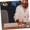 HONMEET Multi-Compartment Transparent Poker Chip Holder Storage Tray for Organized Chip and Card Storage Reusable Portable Box for Game view 2