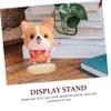 KONTONTY 5pcs Wooden Display Stand for Needle Felt Animal Dolls Elegant Storage Base for Showcasing Craft Creations for Home Decor and Giving view 2