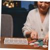 COSMEVIVI Portable Poker Chip Storage Box Chip Tray for Easy Organization and Transport for and Other Card Games Multi-Function Design view 4