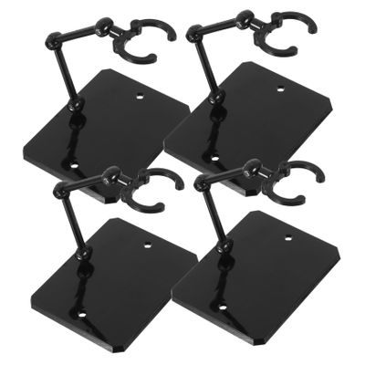 Alasum 4pcs Action Figure Display Stand Transparent Base Holder for Doll Models Compatible with Anime and Cartoon Figures for Collectors and Diy Posing