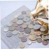 Parliky 6sheets Coin Collection Album Pages of Holders for Coins Stamps Medals Jewelry Protector Sleeves for Stamp Collecting Supplies view 2