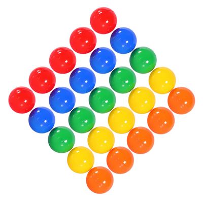 ORFOFE Plastic Balls 50pcs Entertainment Balls Numbered Design Perfect for Party Raffles