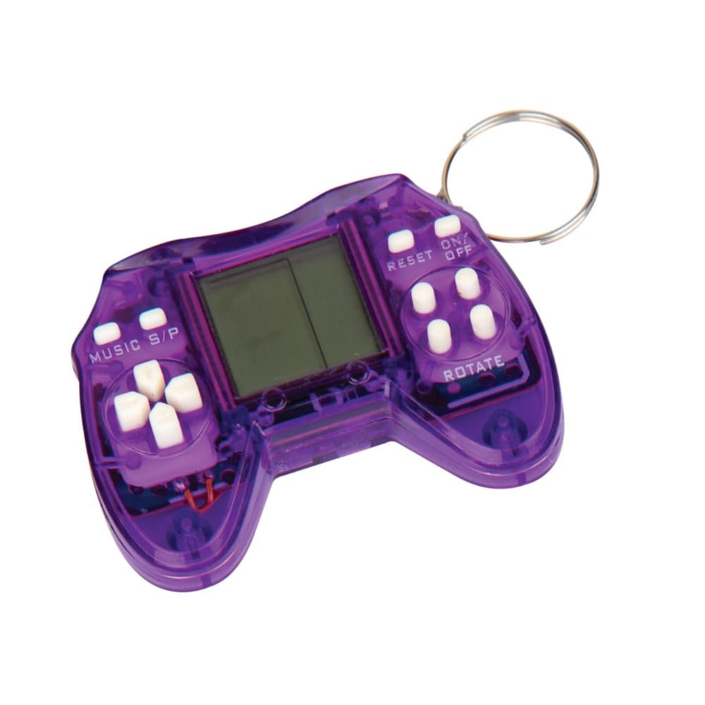 World's Tiniest Brick Stacker, 23 Game Modes, Retro Mini Handheld Game Console, Ages 5 and Up