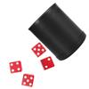 Alasum 1pc Silent Dice Cup Box Dice Pu Leather Container for Ktv Bar and Cup Easy to Hold and Clean view 1