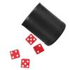 FELTECHELECTR Dice Game Box with Lined Dice Cup Shaking Cup Set for Ktv Bar Party Games view 1