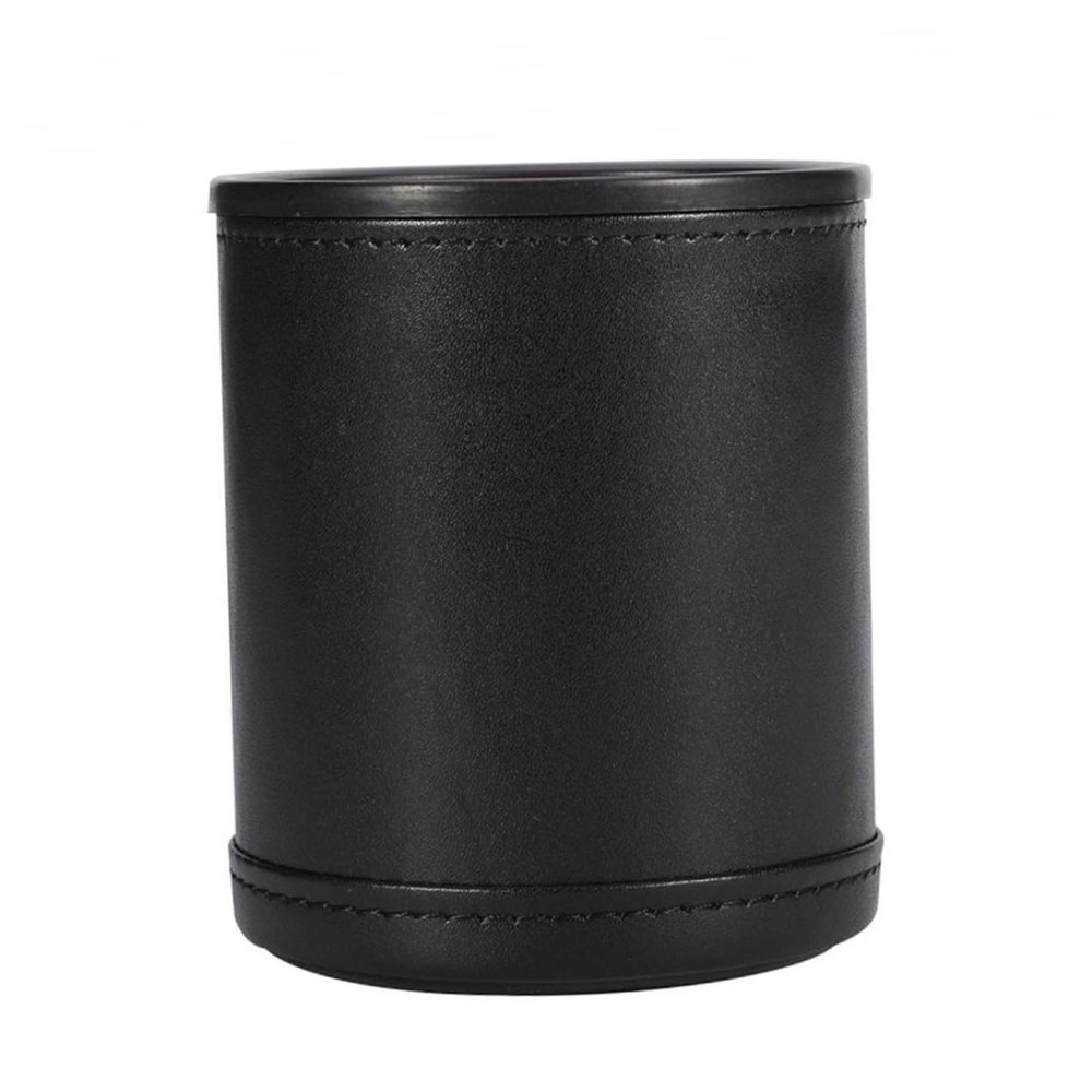 BCOATH 1pc Dice Game Box Dice Pu Leather Cup Silent Shaker for Ktv Bar Party Home Entertainment Easy to Read