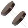 Anneome 2pcs Wooden Base Doll Display Stand for Crochet Dolls Stable with Needle Support Ebony for Showcasing Stores Exhibitions view 1