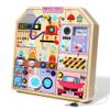 JAUNTY Kitchen Busy Board Toy for 3 4 5 Years Old, Wooden Sensory Toys Montessori 3-5 Toddler Girls Toy with Sound, Learning Kitchen Toys Great 1st First Birthday Gift for Girls Boys view 3