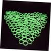 Holibanna 100pcs Luminous Plastic Finger Rings Dark Party Decorations Fun Fluorescent Accessories for Adults for Festivals and Celebrations view 2